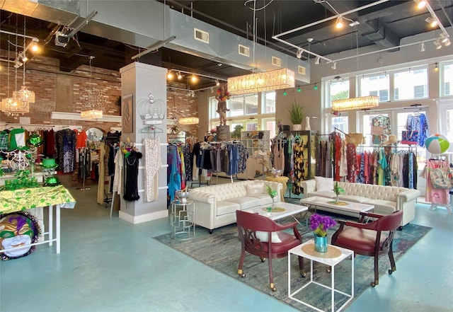 2425 Strand St, Galveston, TX 77550 - community lobby with a high ceiling