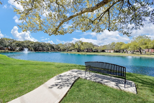 property view of water