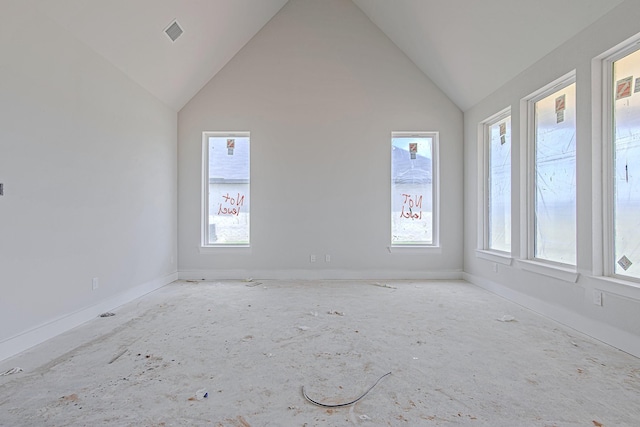 197 Peninsula Point Dr, Montgomery, TX 77356 - spare room with vaulted ceiling and baseboards