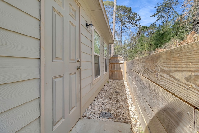 entrance to property with a gate and fence