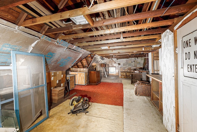 406 7th St, Sealy, TX 77474 - view of unfinished attic