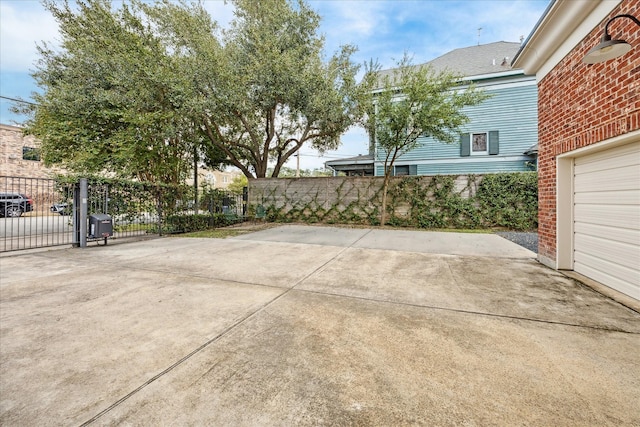 view of patio / terrace featuring fence