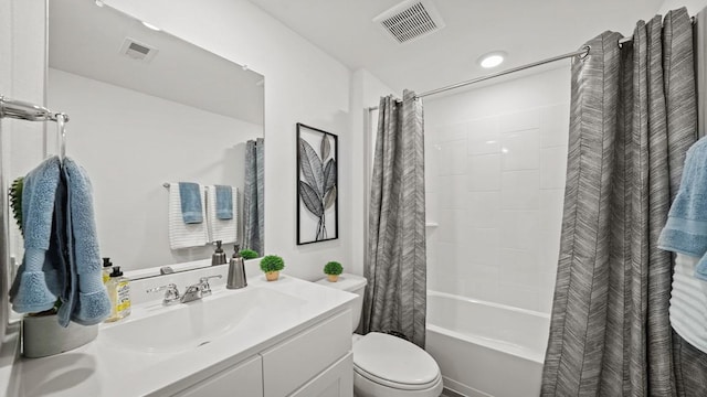 13913 Bahia Bay, Texas City, TX 77591 - full bathroom with vanity, toilet, and shower / tub combo with curtain