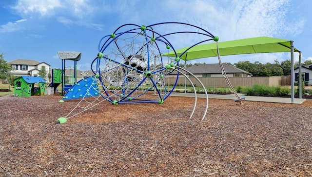 view of community jungle gym