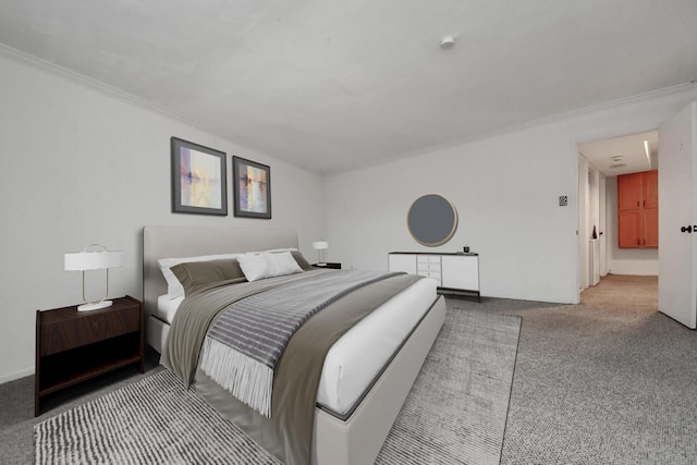 11525 Burdine St Unit 421, Houston, TX 77035 - bedroom featuring crown molding and carpet floors