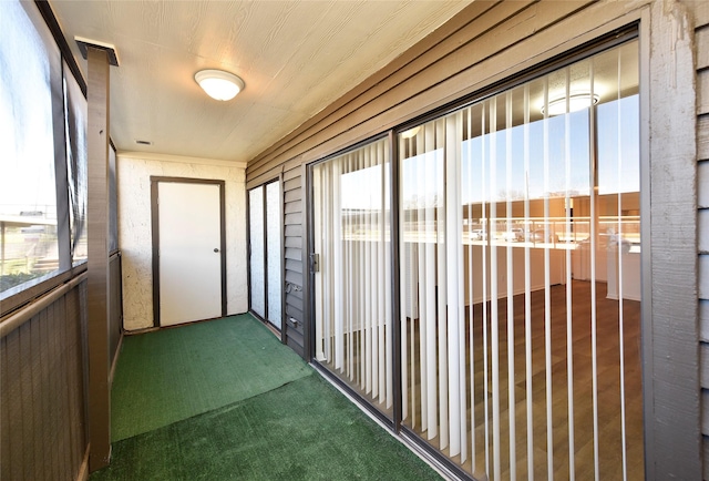 hall with carpet
