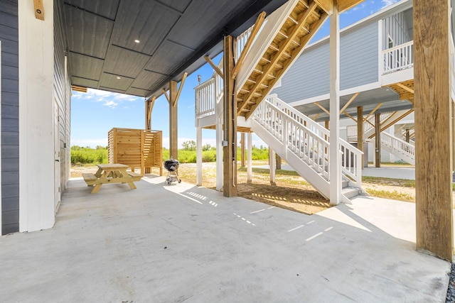 1072 Johnson Rd, Gilchrist, TX 77617 - view of patio with stairs