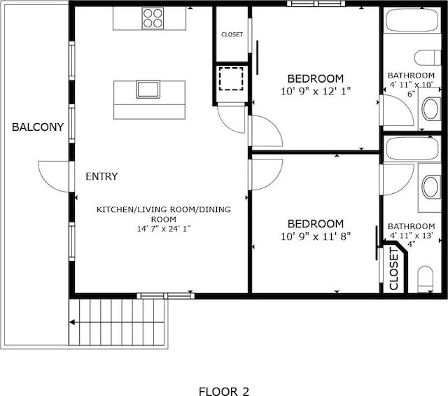 1072 Johnson Rd, Gilchrist, TX 77617 - property floor plan