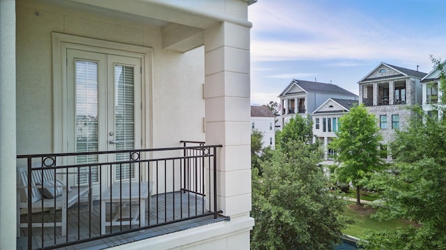 view of balcony