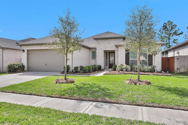 122 S Wild Petunia Trl, Montgomery, TX 77316 - view of front of property featuring brick siding, an attached garage, and concrete driveway