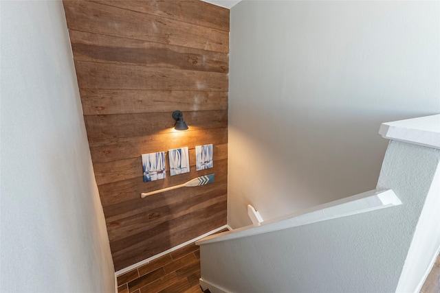 908 Calico Jack Cv, Galveston, TX 77554 - staircase with wood finished floors