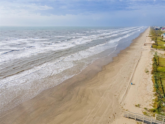 908 Calico Jack Cv, Galveston, TX 77554 - water view featuring nearby beach