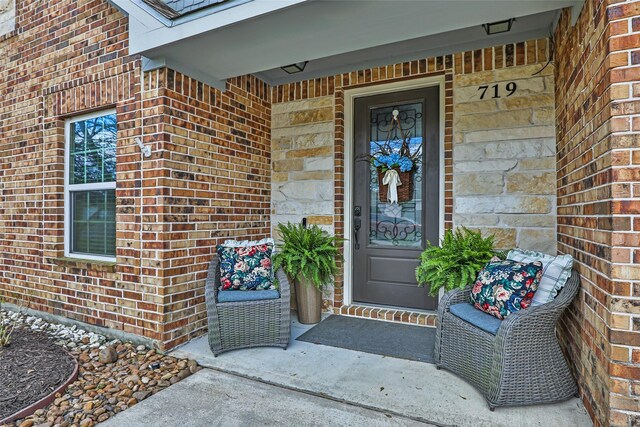 719 Tarpaulin Way, Crosby, TX 77532 - entrance to property with brick siding and stone siding