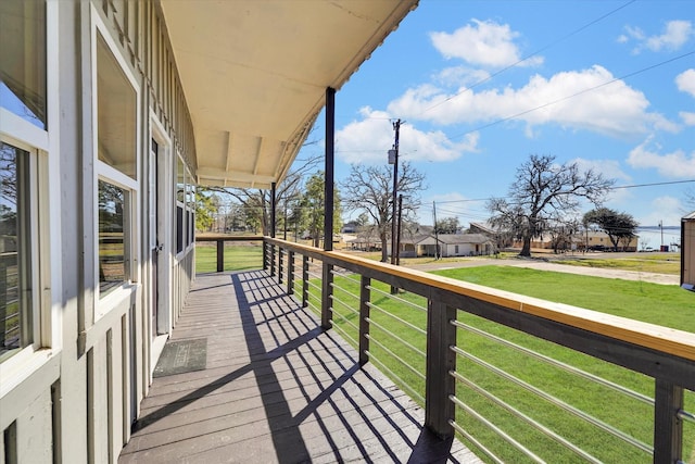 balcony featuring a residential view