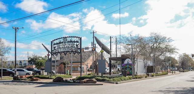 2414 Canal St Unit A, Houston, TX 77003 - view of asphalt road with curbs and street lighting