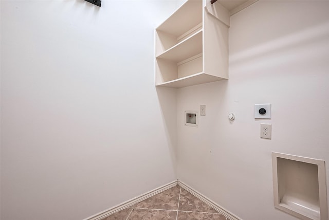 6010 Le Moyne Pass Ln, Missouri City, TX 77459 - laundry room featuring hookup for a washing machine, baseboards, laundry area, electric dryer hookup, and hookup for a gas dryer