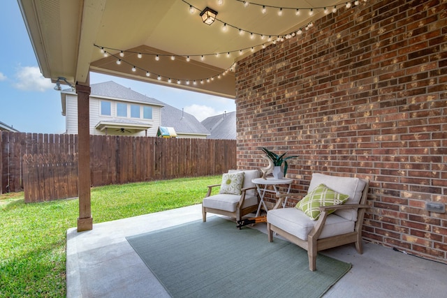 1415 Nacogdoches Valley Dr, League City, TX 77573 - view of patio / terrace featuring fence
