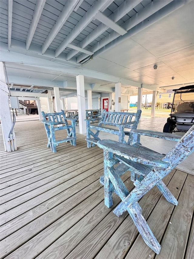 395 Redfish Dr, Freeport, TX 77541 - view of wooden deck