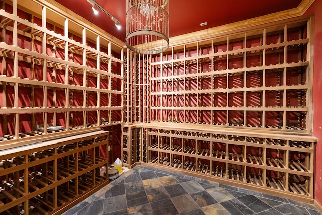 8536 Prince William Ct, Montgomery, TX 77316 - wine cellar featuring dark stone finish floors