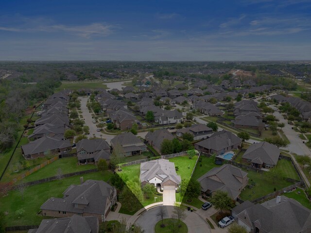 4738 Trickle Creek Ct, Fulshear, TX 77441 - aerial view of property and surrounding area with nearby suburban area