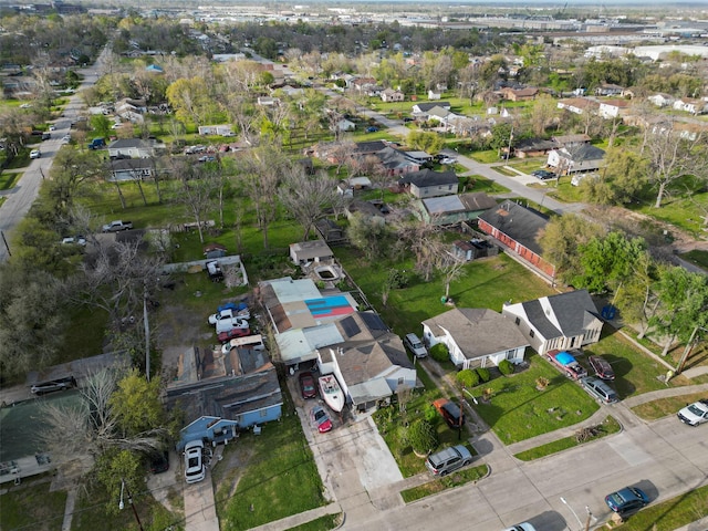6009 Crane St, Houston, TX 77026 - drone / aerial view with a residential view