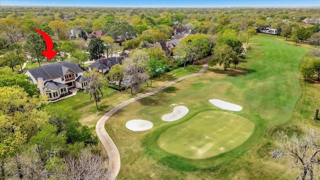 2023 Greenwood Oaks Dr, Houston, TX 77062 - aerial view featuring golf course view