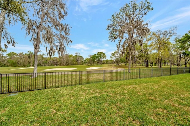 2023 Greenwood Oaks Dr, Houston, TX 77062 - view of yard with view of golf course and fence