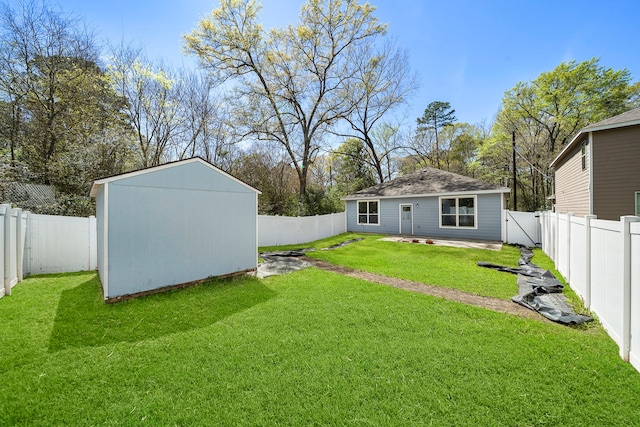 5899 Skylane Dr, Montgomery, TX 77316 - view of yard with an outdoor structure and a storage unit