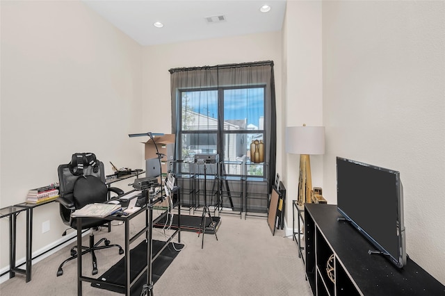 4314 Gibson St Unit A, Houston, TX 77007 - office area with carpet flooring and baseboards