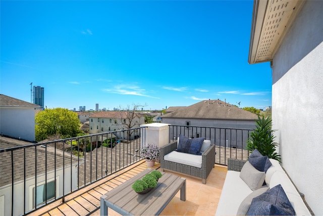 4314 Gibson St Unit A, Houston, TX 77007 - balcony featuring an outdoor living space