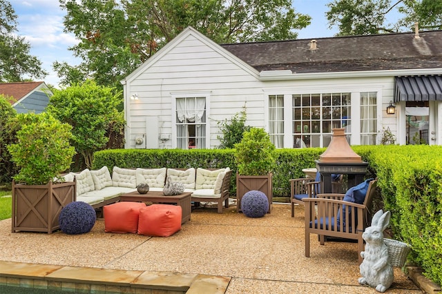 834 Lamonte Ln, Houston, TX 77018 - view of patio / terrace featuring an outdoor living space