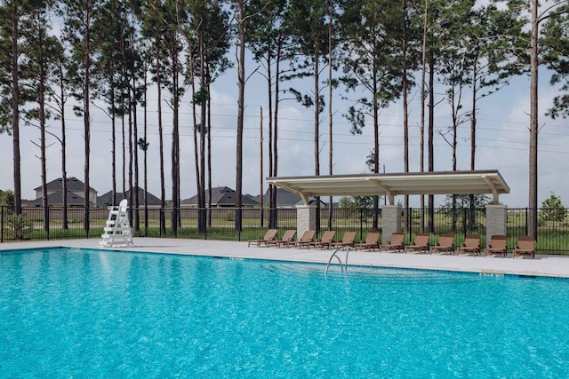 pool with fence