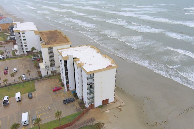 aerial view with a beach view