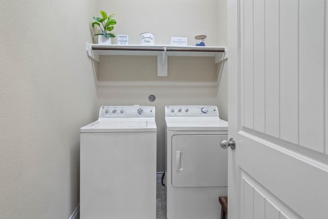 24146 Valencia Ridge Ln, Katy, TX 77494 - clothes washing area with independent washer and dryer and laundry area