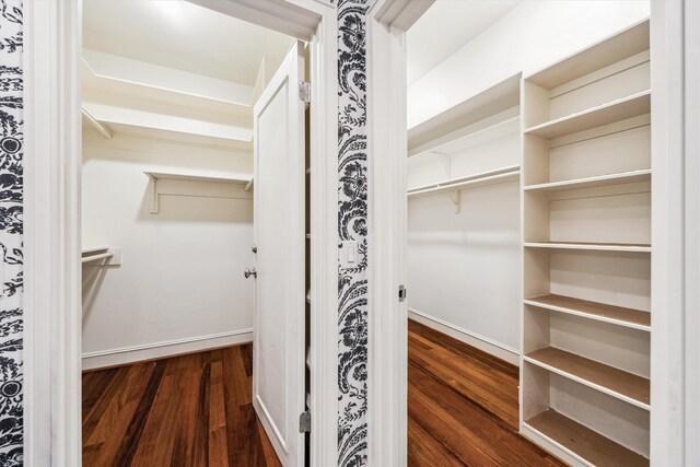 3126 Mid Ln, Houston, TX 77027 - spacious closet featuring wood finished floors