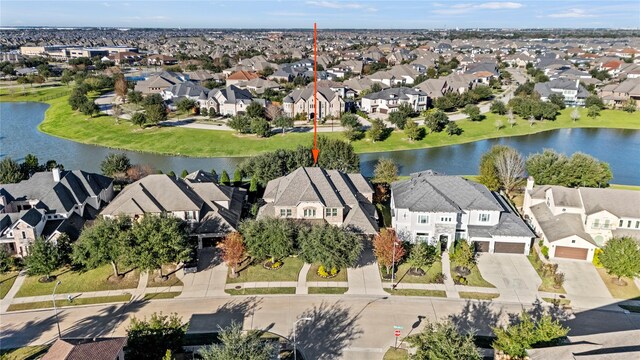 27402 Hollow Pass Ln, Katy, TX 77494 - aerial perspective of suburban area with a large body of water