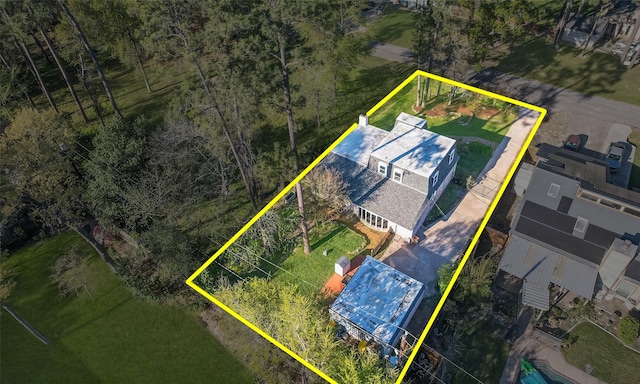 15407 Oaklawn Park Dr, Houston, TX 77069 - aerial overview of property's location featuring property parcel outlined