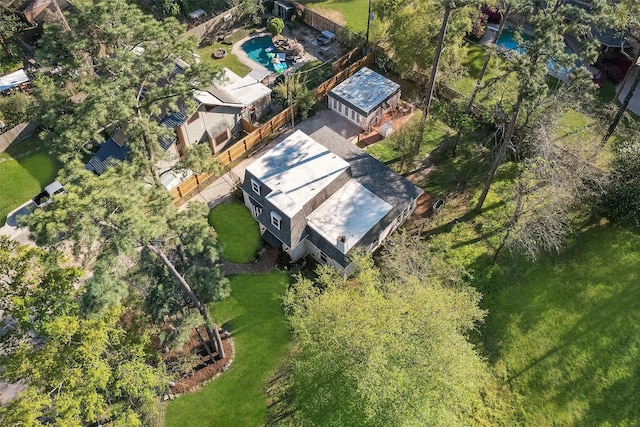 15407 Oaklawn Park Dr, Houston, TX 77069 - aerial view of property and surrounding area featuring a pool