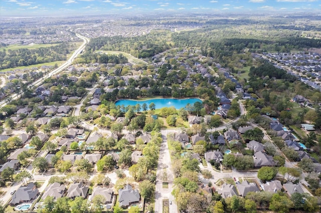 15502 Kellan Ct, Cypress, TX 77429 - aerial view of property's location with nearby suburban area and a large body of water