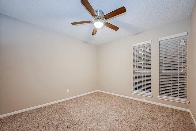 21403 Park Post Ln, Katy, TX 77450 - carpeted spare room with a ceiling fan and a textured ceiling