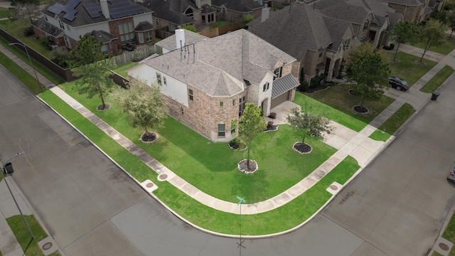 birds eye view of property featuring a residential view