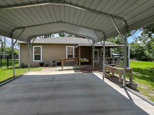934 N Fm 356, Onalaska, TX 77360 - view of parking / parking lot with a carport