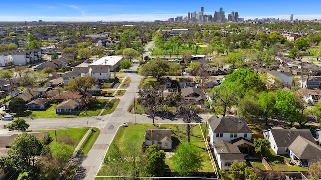 1017 Canadian St, Houston, TX 77009 - drone / aerial view featuring a residential view