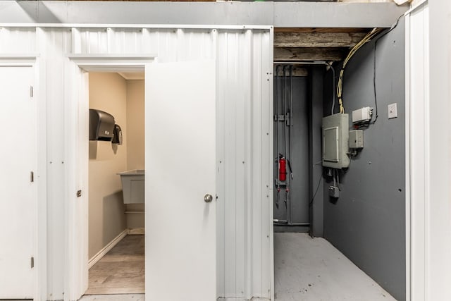407 S Home St, Corrigan, TX 75939 - below grade area featuring electric panel