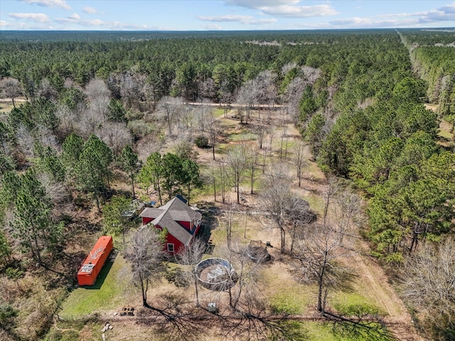 1151 County Line Rd, Shepherd, TX 77371 - bird's eye view featuring a view of trees