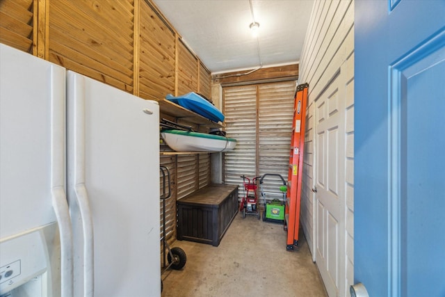 view of storage area