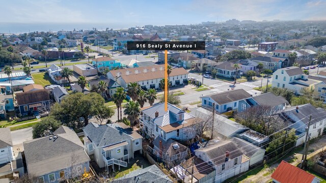 916 Sealy St, Galveston, TX 77550 - birds eye view of property featuring a residential view