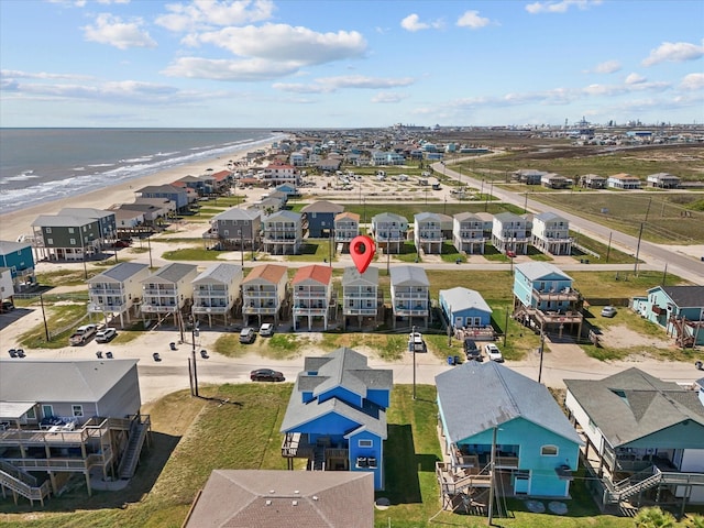 127 Howard, Surfside Beach, TX 77541 - drone / aerial view with a residential view, a water view, and a beach view