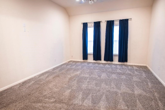 30615 S Sulphur Creek Dr, Magnolia, TX 77355 - carpeted empty room with baseboards and lofted ceiling