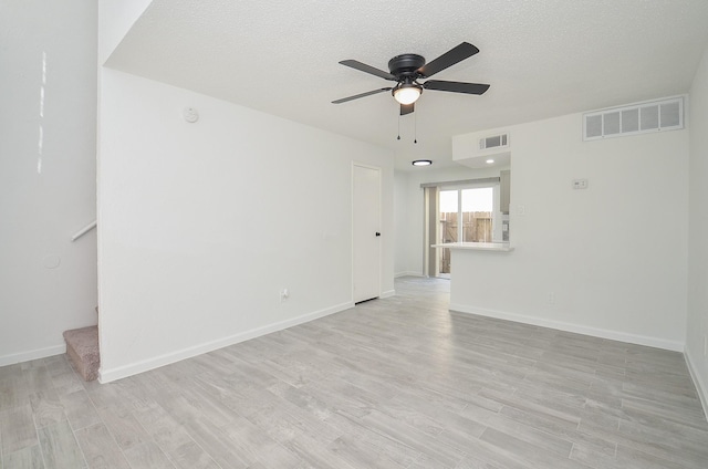 10501 S Dr Unit 300, Houston, TX 77099 - empty room featuring visible vents, light wood-type flooring, and ceiling fan